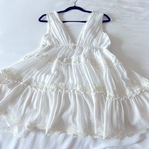 Rococo Sand White Dress — perfect for the beachy/bride/vaycay beauty! Intermix